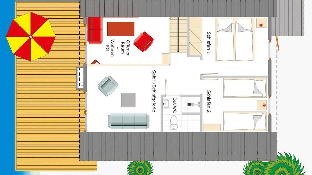 Ferienhaus Mit Wasserterrasse - Mit Sauna Und Kamin - Inklusive Nebenkosten 文迪施里茨 外观 照片